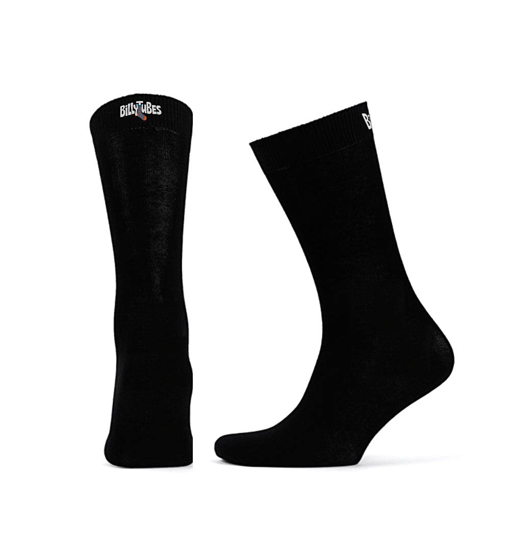 Plain, Black, Awesome Socks. The perfect blend of comfort and character.
