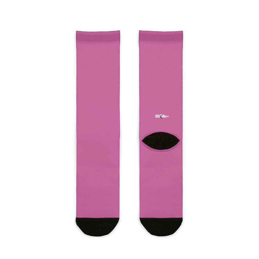 Plain, Pink, Comfy BillyTube Socks.