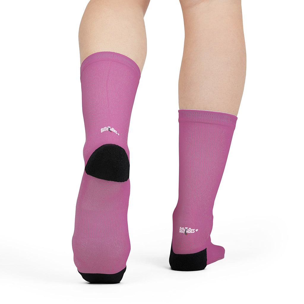 Plain, Pink, Comfy BillyTube Socks.