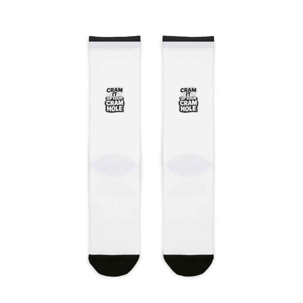 “Cram It up your Cram Hole” Socks - Bold, Comfortable, and Unapologetically Fun.